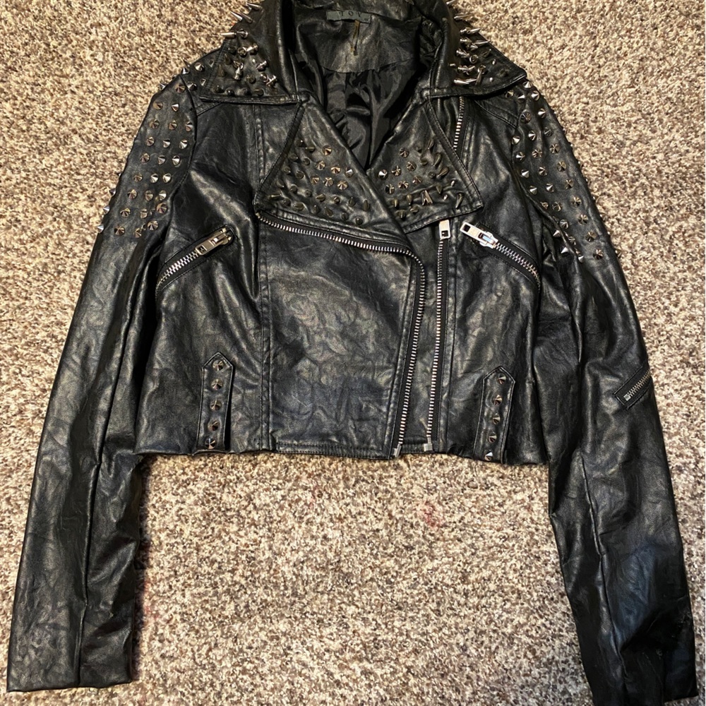Motorcycle studded jacket